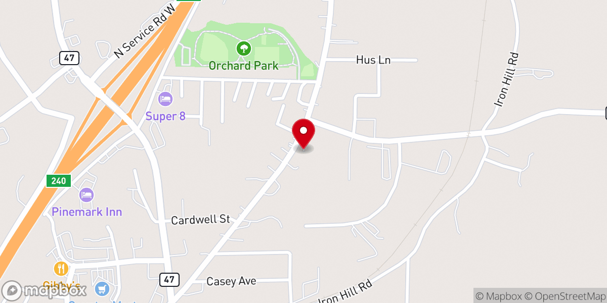 Map showing location of Real Life Church