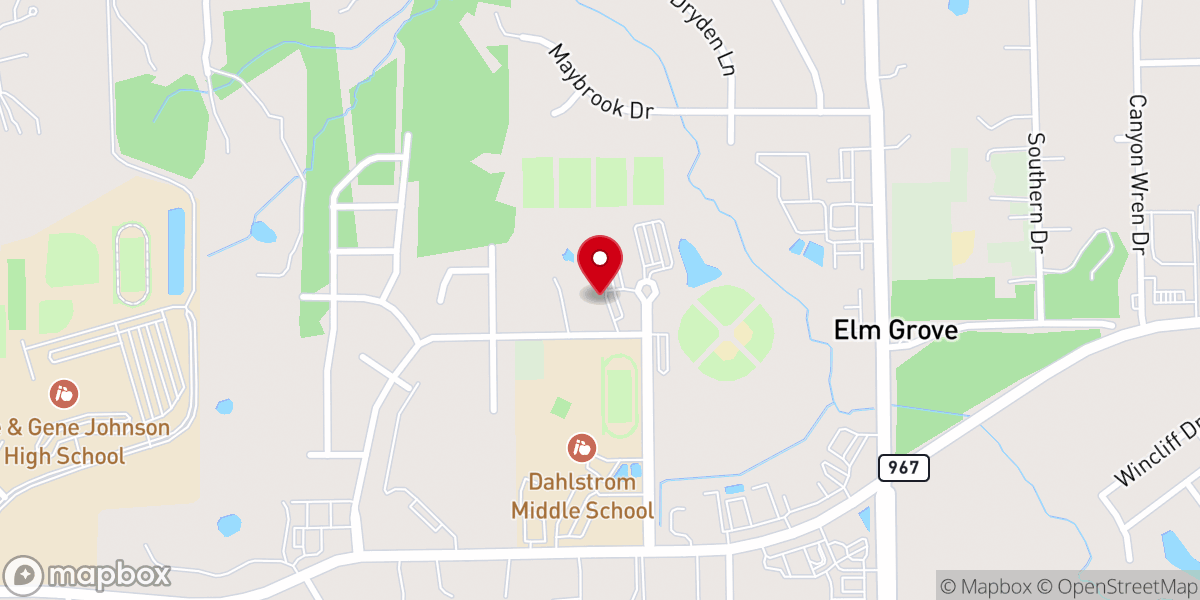Map showing location of Hays Communities YMCA