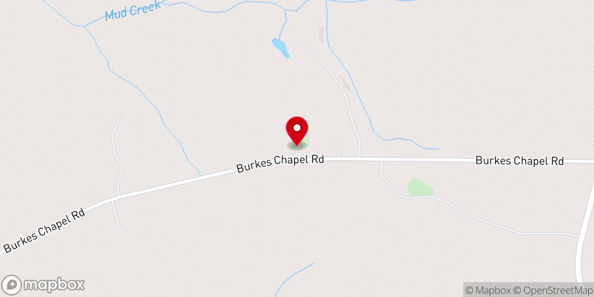 Map showing location of Burkes Chapel Untd Methodist Church