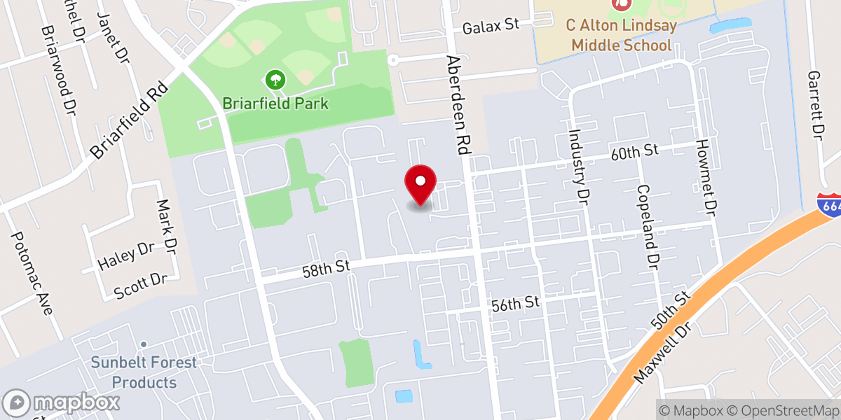 Map showing location of Grace Fellowship Church