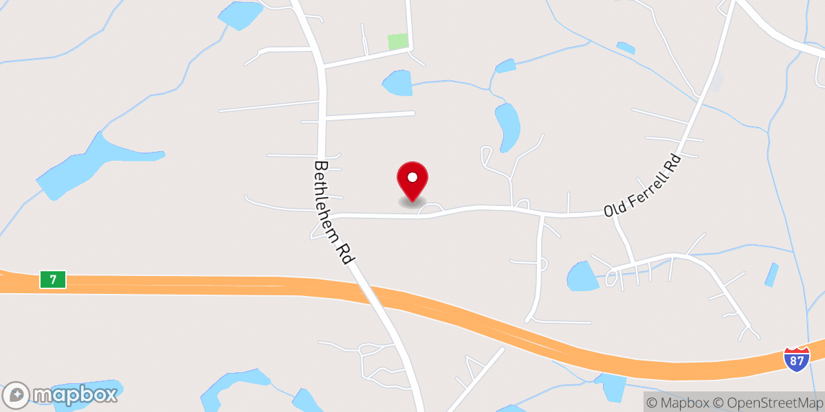 Map showing location of I AM Outreach Ministry
