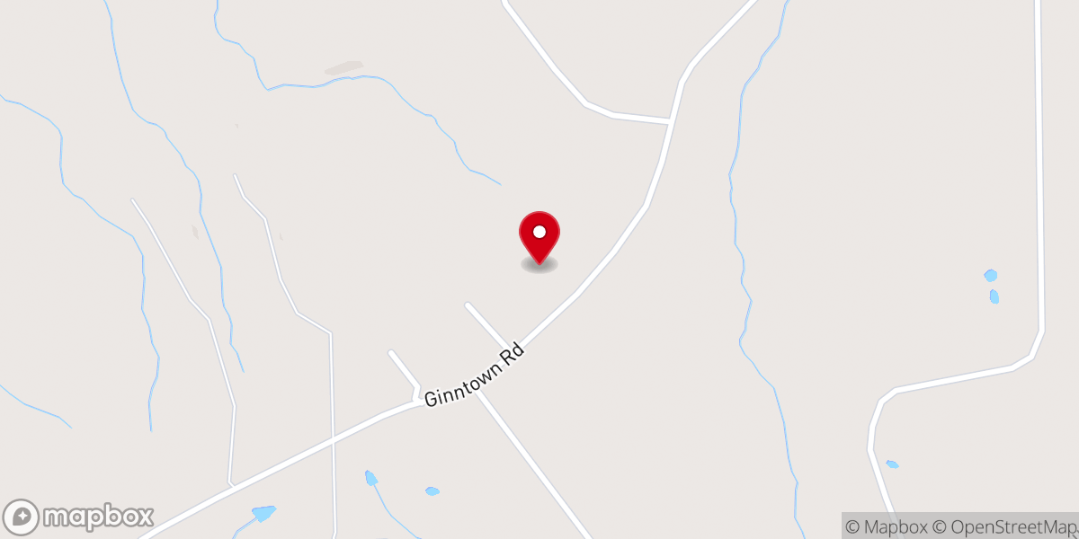 Map showing location of Rocky Hill Baptist Church