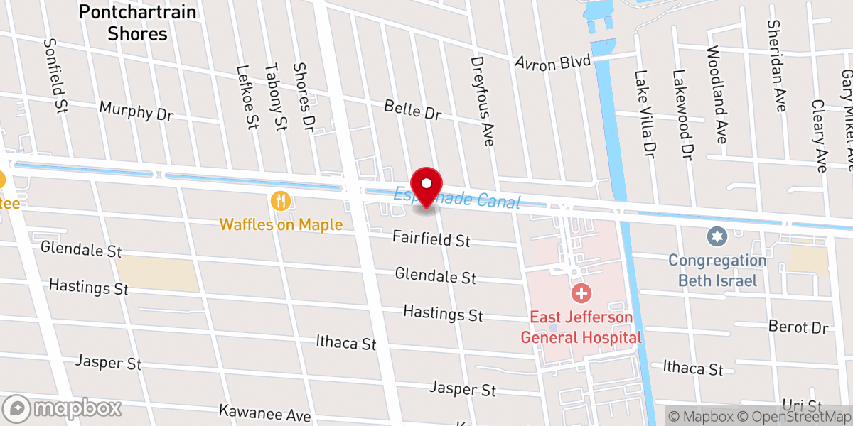 Map showing location of Christ Anglican Church