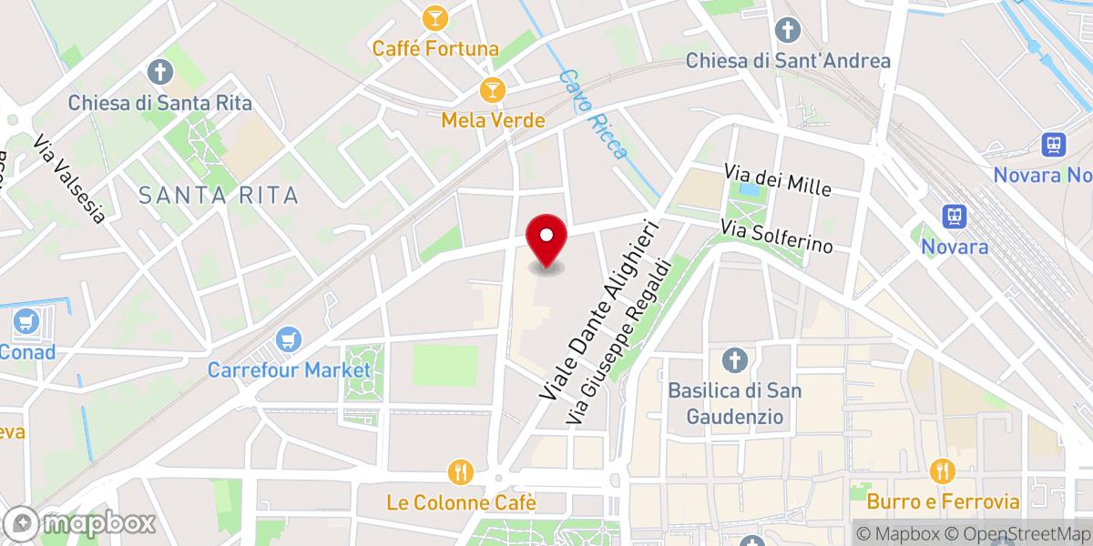 Map showing location of Chiesa Papa Giovanni XXIII