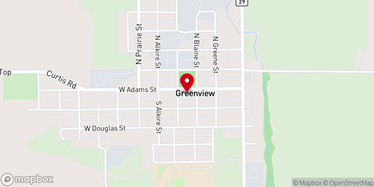 Map showing location of Village Hall