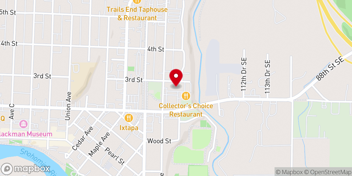 Map showing location of Pursuit Church Snohomish