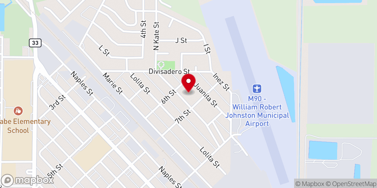 Map showing location of Apostolic Assembly of Faith