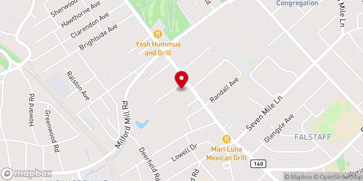 Map showing location of Inspiration Celebration Spiritual Center