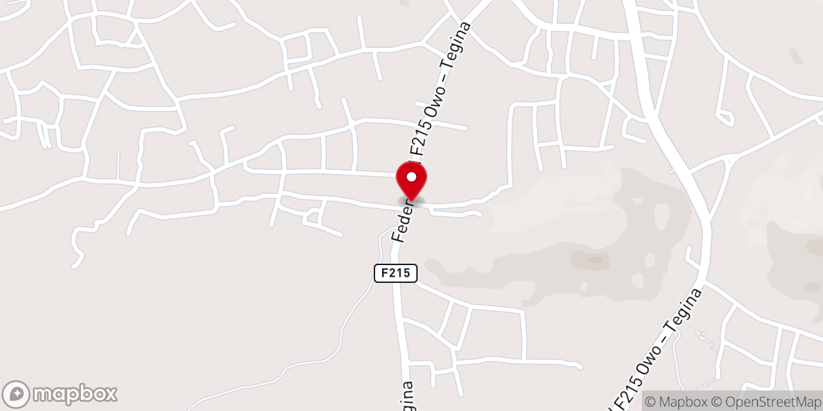 Map showing location of Christ Apostolic Church, Land of Victory, Oyinmo, Ikare-Akoko. Ondo State