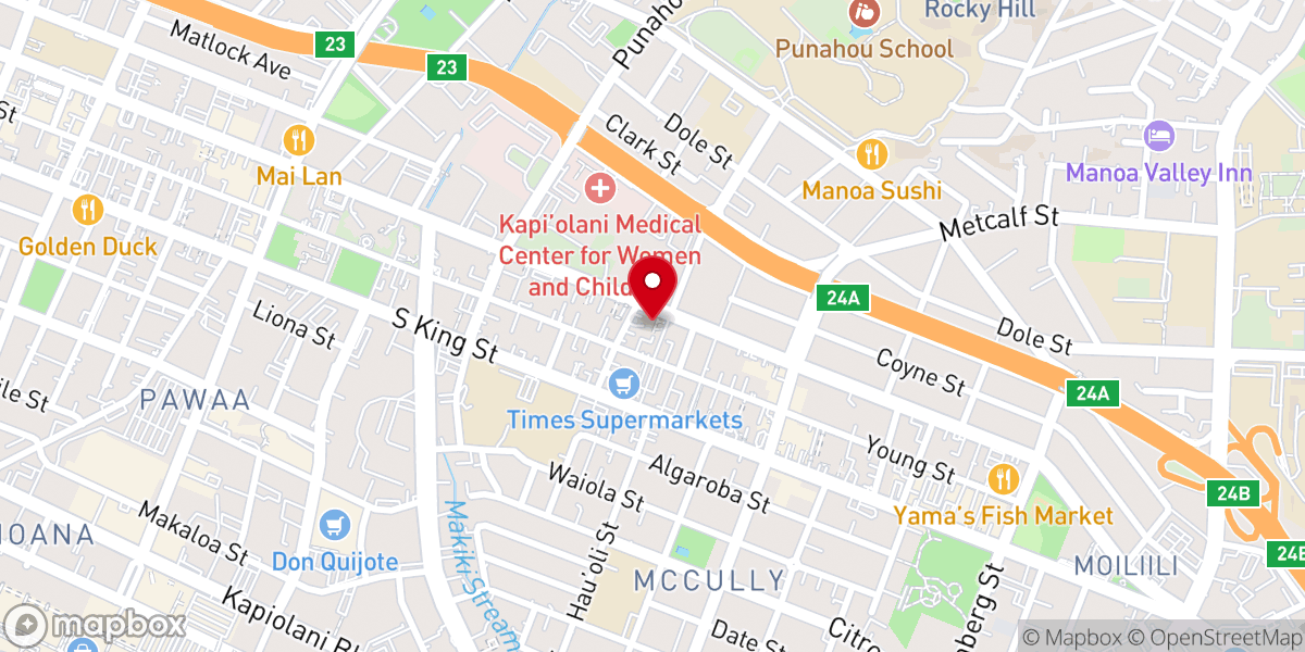 Map showing location of All Saints Anglican Church