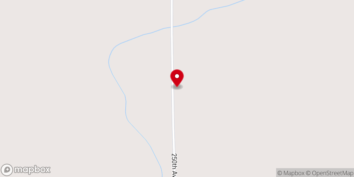 Map showing location of Albion Lutheran Church