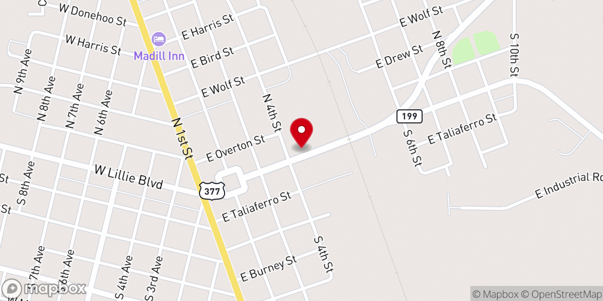 Map showing location of Country Kitchen