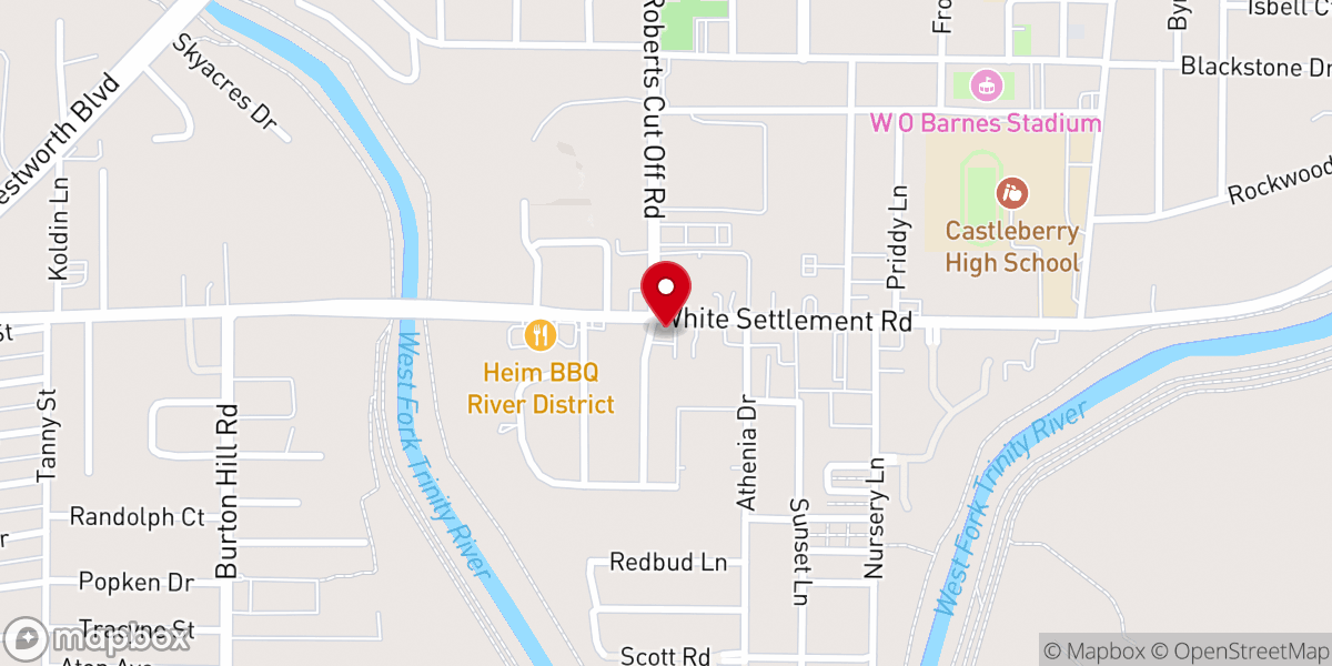 Map showing location of Living Water Church