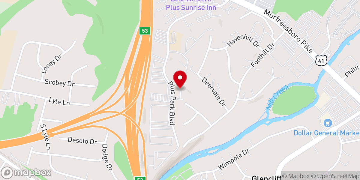Map showing location of Primera Iglesia Bautista