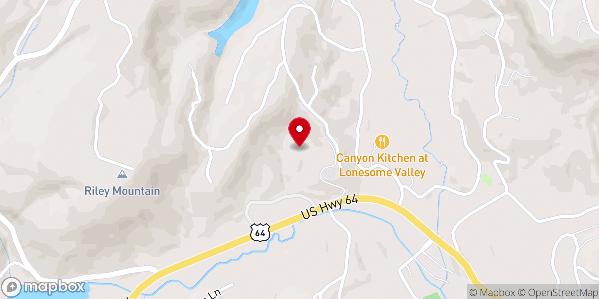 Map showing location of Cashiers Highlands Humane Society