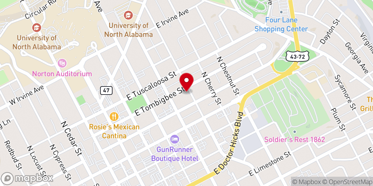 Map showing location of Calvary Temple Church