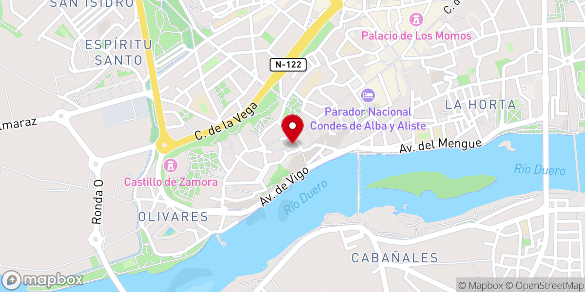 Map showing location of Iglesia de San Pedro y San Ildefonso