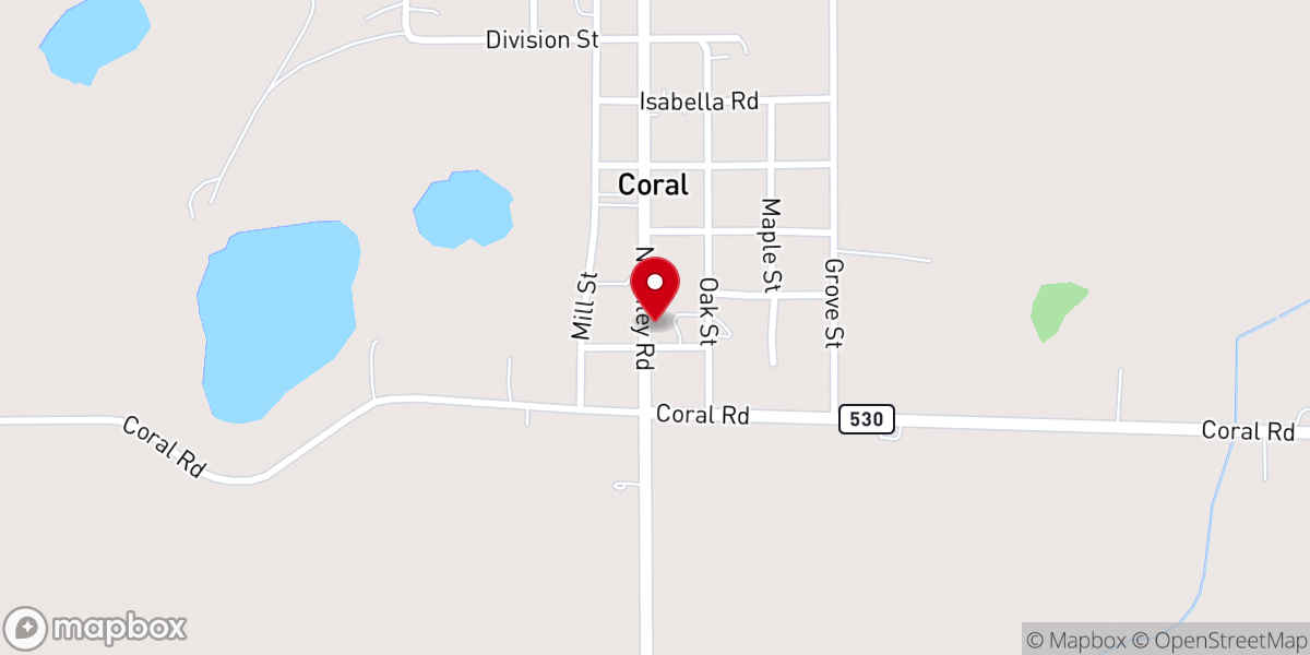 Map showing location of Saint Clara's Catholic Church
