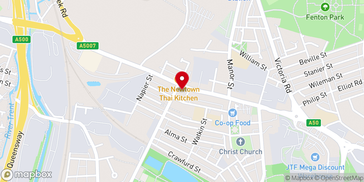 Map showing location of Triumphant Christ Chapel