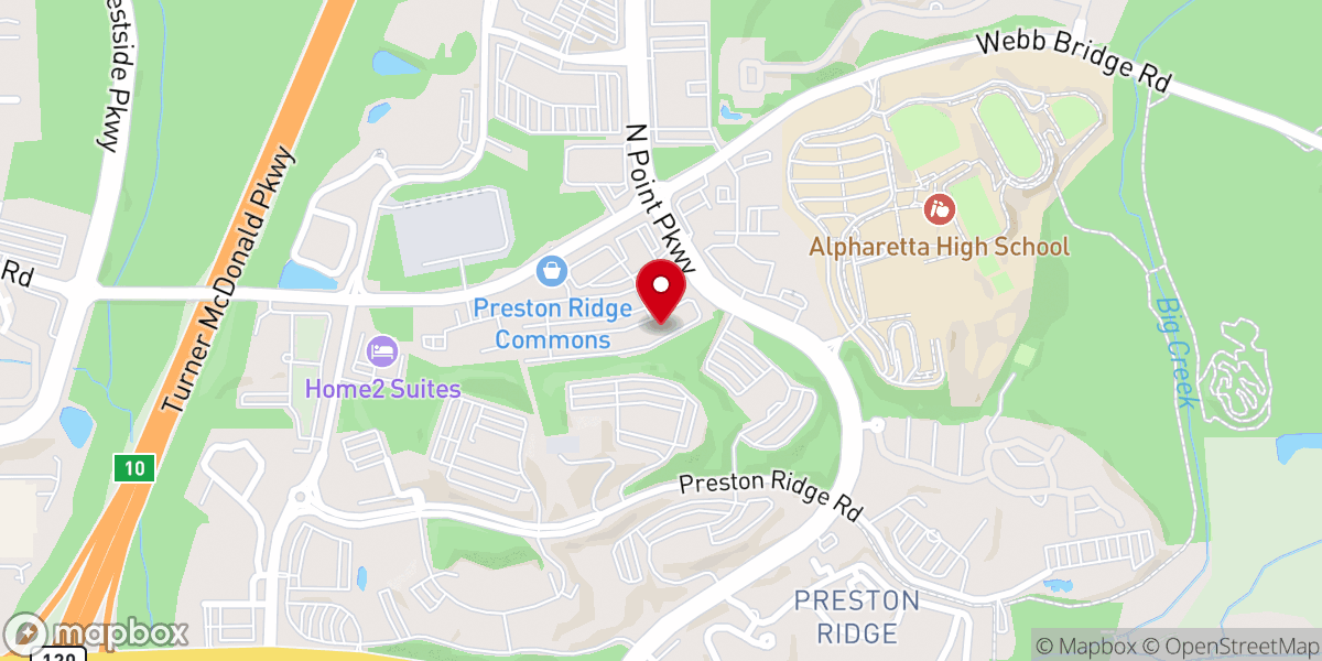 Map showing location of Ignite One Worship Center