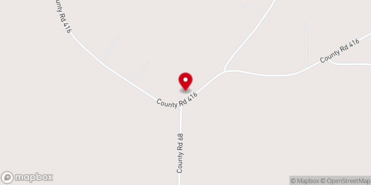 Map showing location of Pleasant Ridge Baptist Church