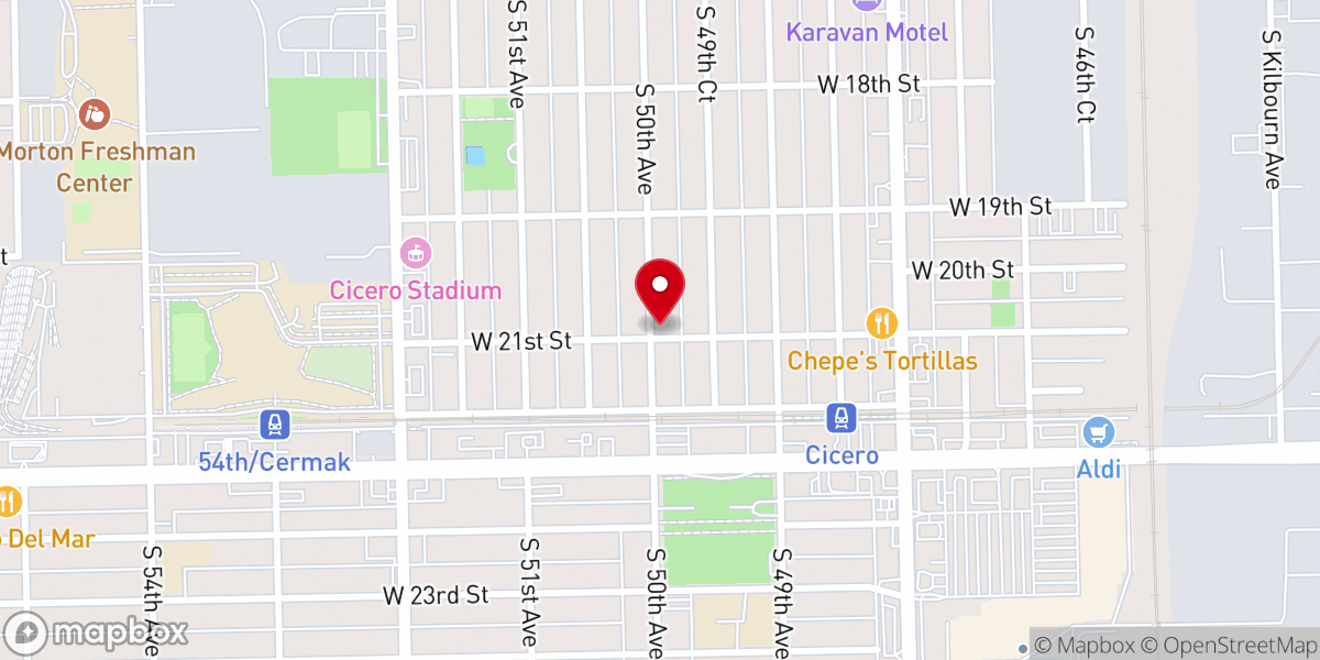 Map showing location of Gethsemane Lutheran Church