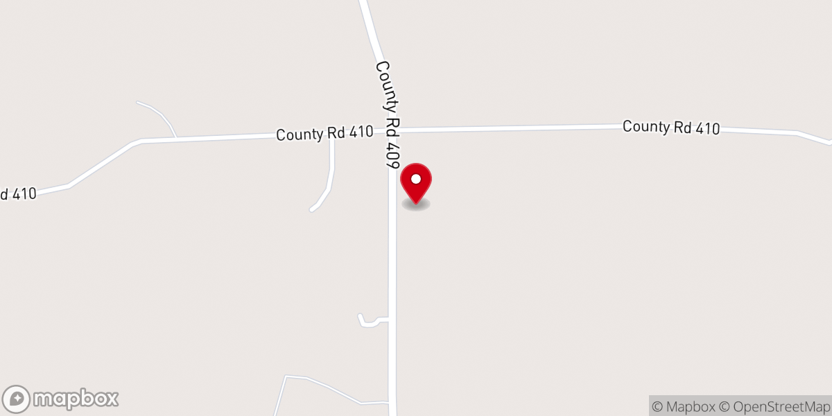 Map showing location of Danville Church