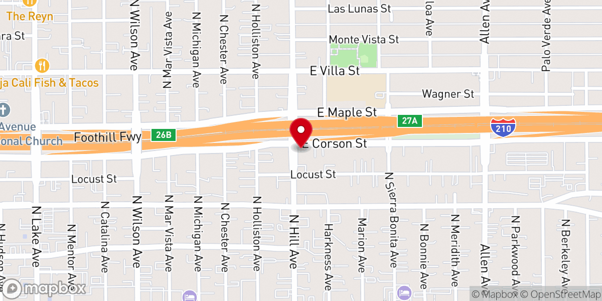 Map showing location of New Life Assembly of God