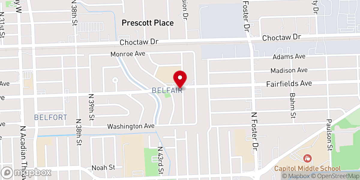 Map showing location of Kingdom Well Church