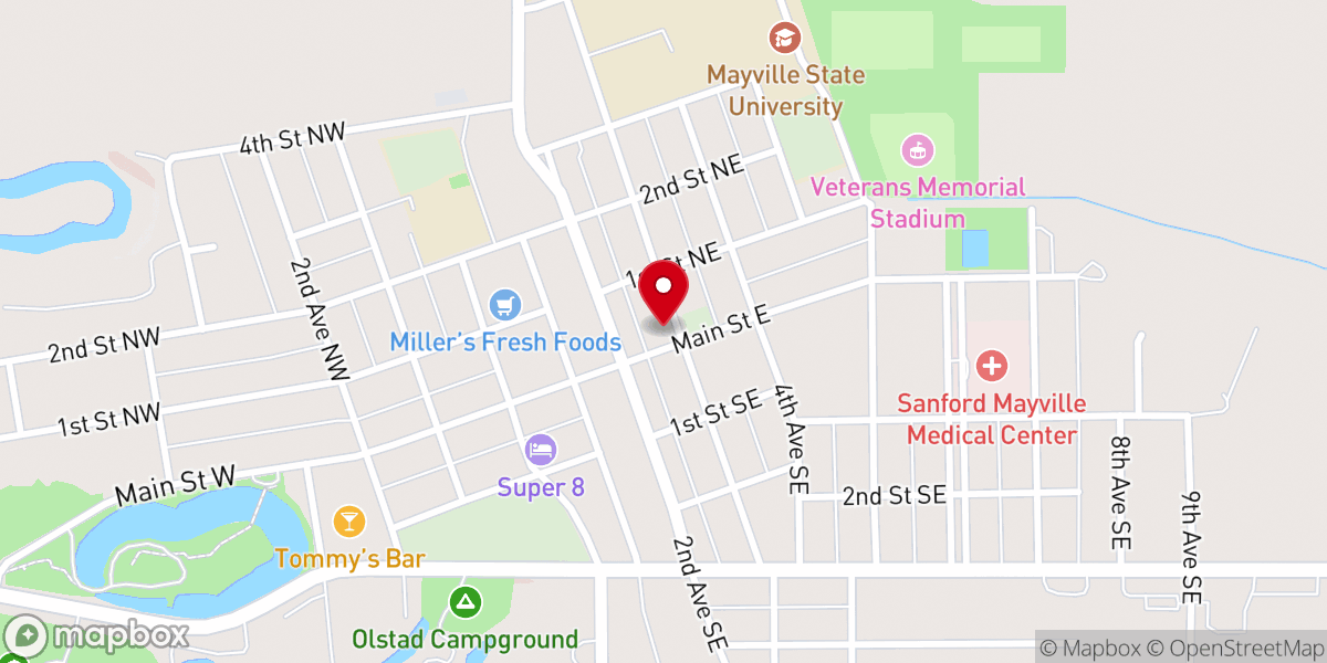 Map showing location of Ebenezer Lutheran Brethren