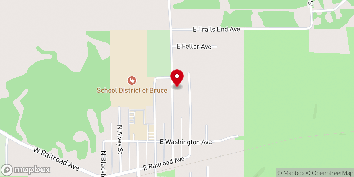 Map showing location of Nathaniel Lutheran Church
