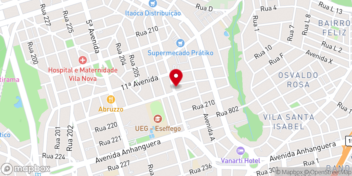 Map showing location of Igreja Batista Renascer