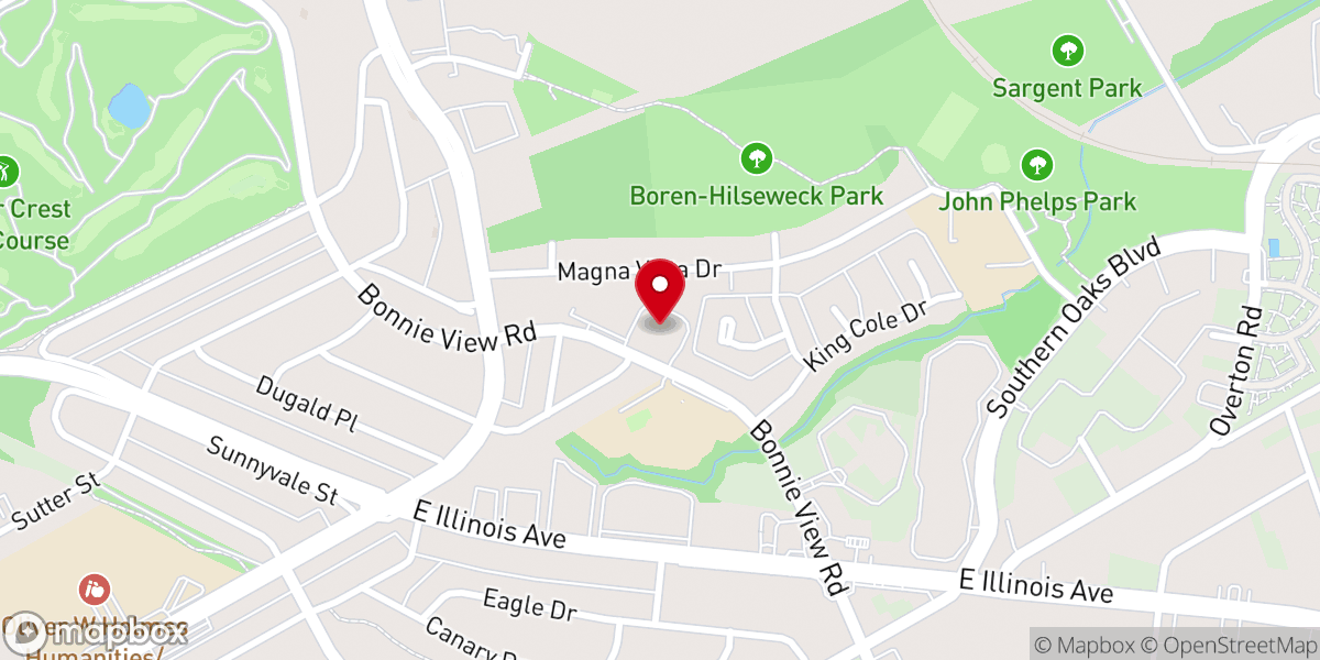 Map showing location of Good Street Baptist Church