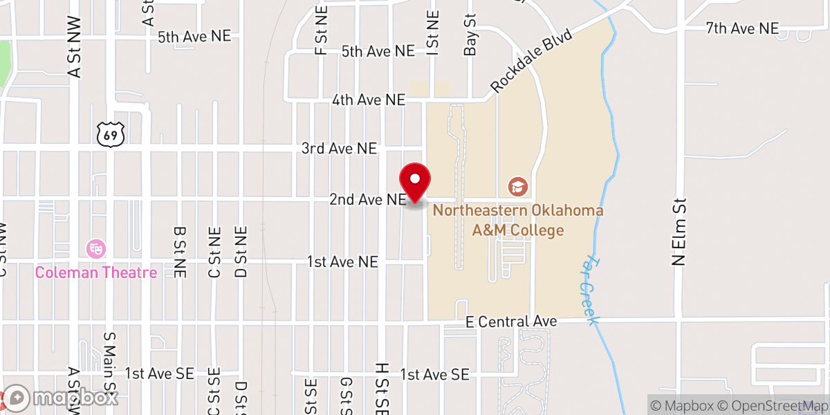 Map showing location of Christian Student Fellowship