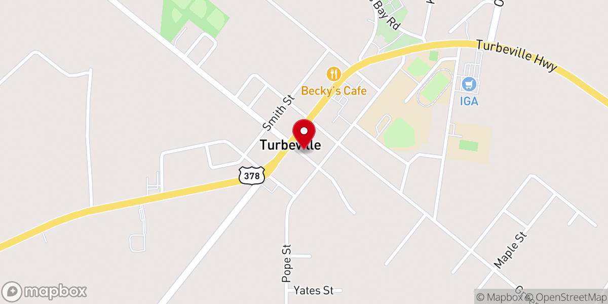 Map showing location of FWB Pentecostal Holiness Church