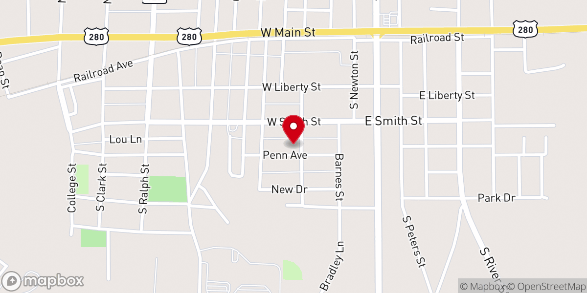 Map showing location of Smith Tab Evangelism Inc