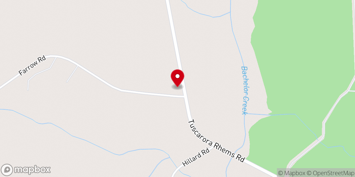 Map showing location of Wesley Chapel AME Zion Church