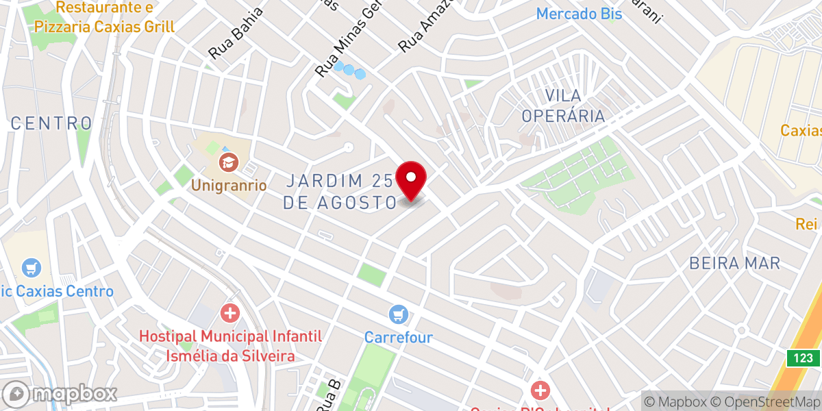 Map showing location of Igreja Assembléia De Deus Ministério Jardim Palmares - Filial Caxias