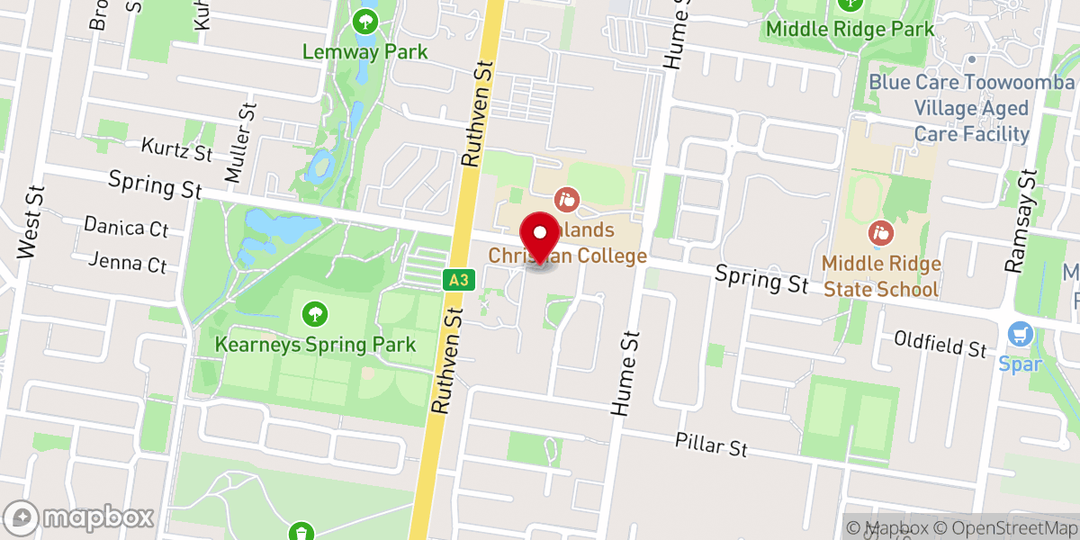 Map showing location of Civic Church