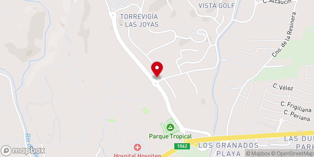 Map showing location of Iglesia Ortodoxa de la Transfiguración