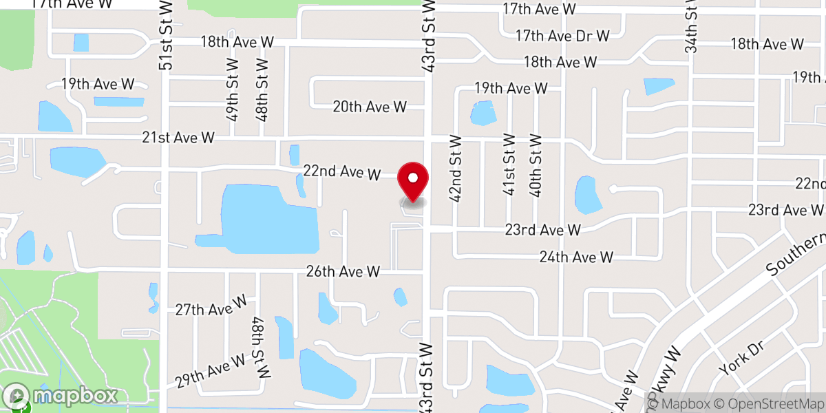 Map showing location of Harbor Community Church