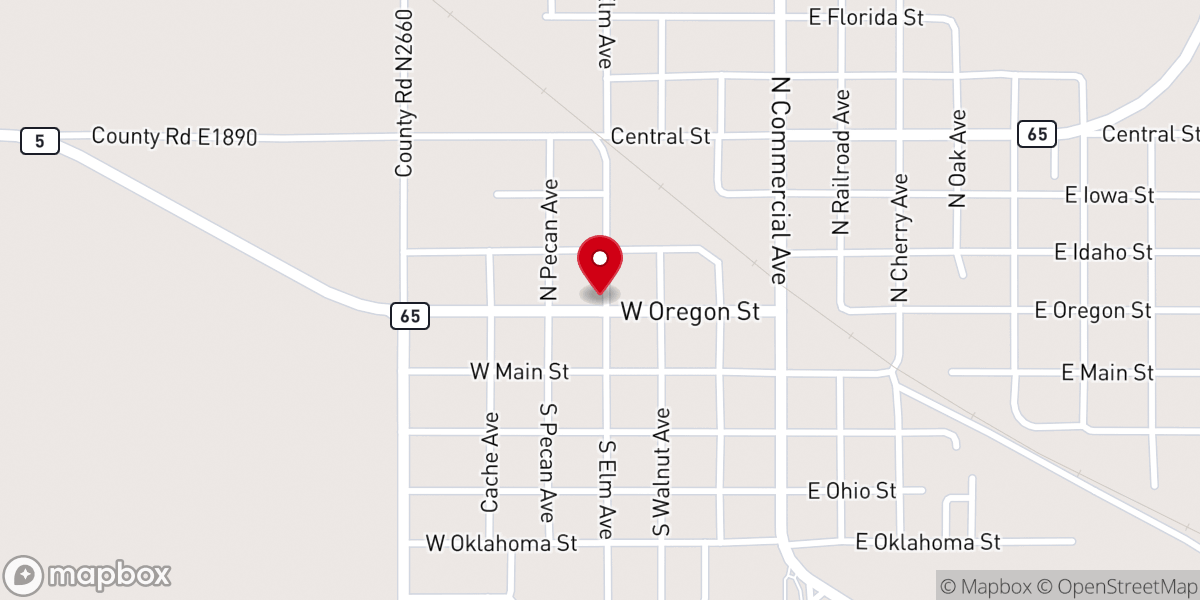 Map showing location of Temple United Methodist Church