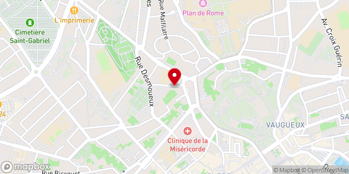 Map showing location of Fraternité des Missionnaires de Ste Thérèse