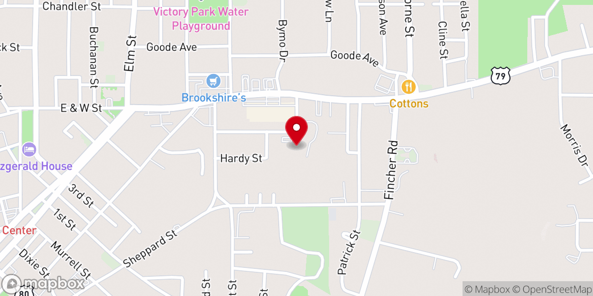 Map showing location of Meadowview Health & Rehab Center