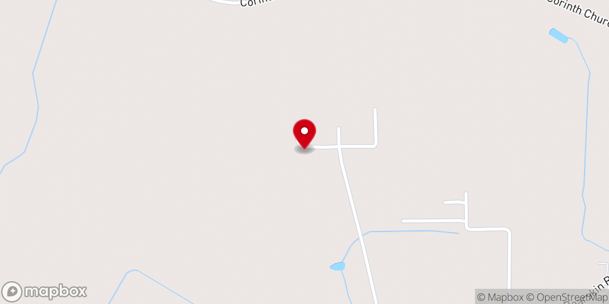 Map showing location of Salemburg Baptist Church