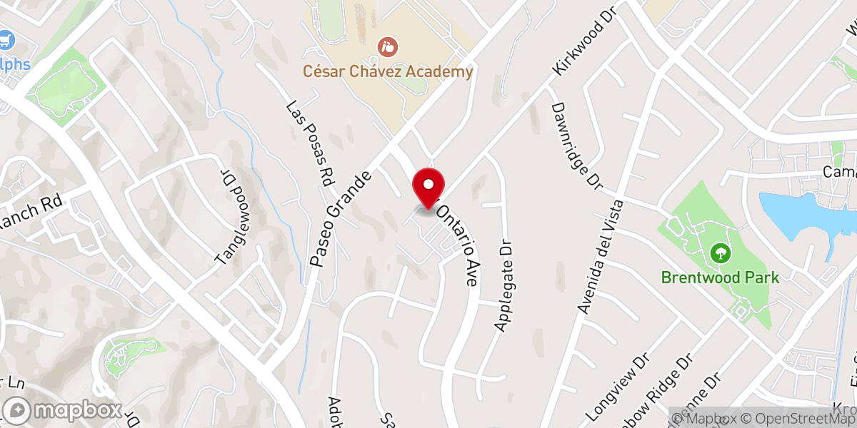Map showing location of St. Matthew Catholic Church