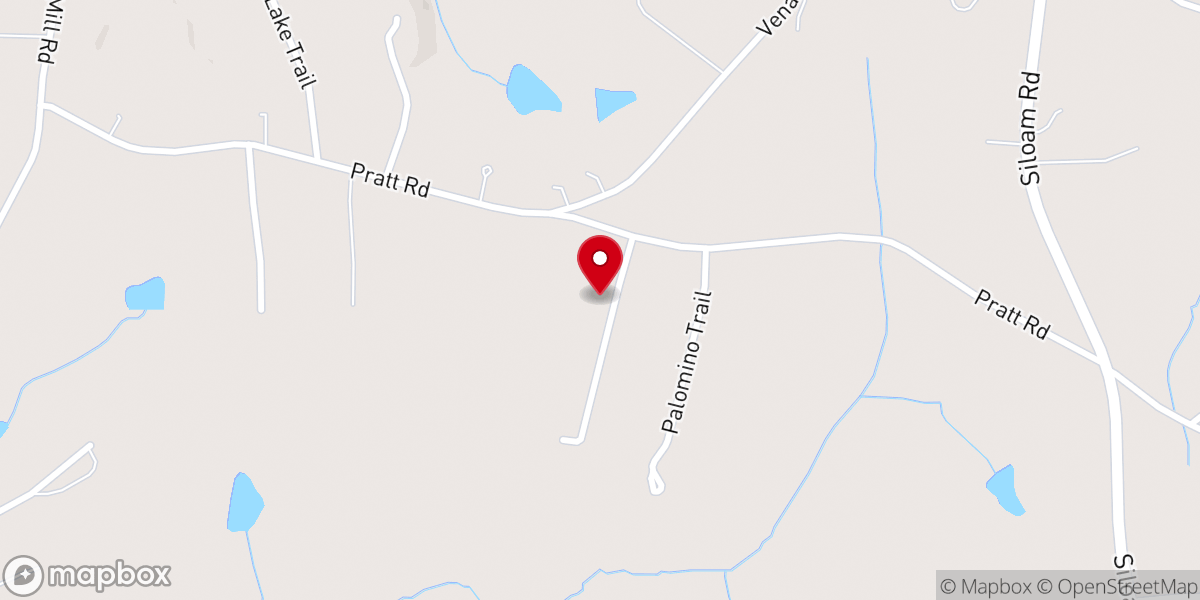 Map showing location of solid rock bible baptist church