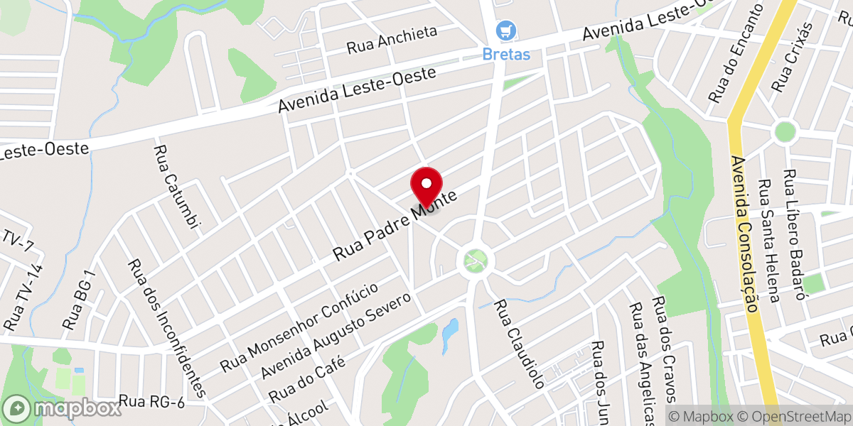 Map showing location of ASSEMBLEIA DE DEUS CAMPINAS BAIRRO GOIÁ