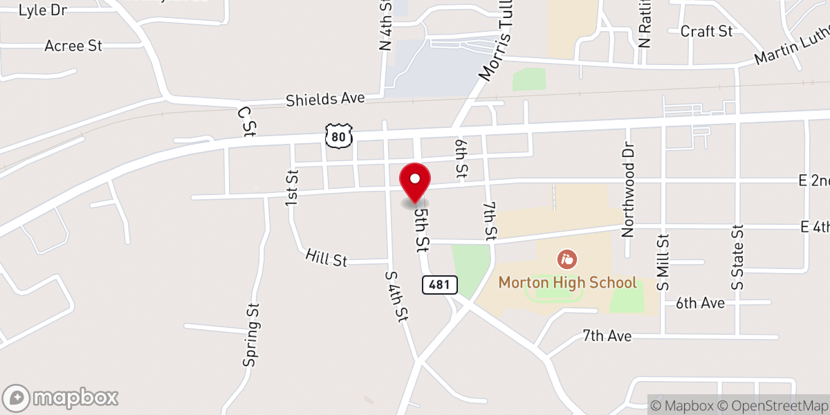 Map showing location of Charlene McCoy Ministries