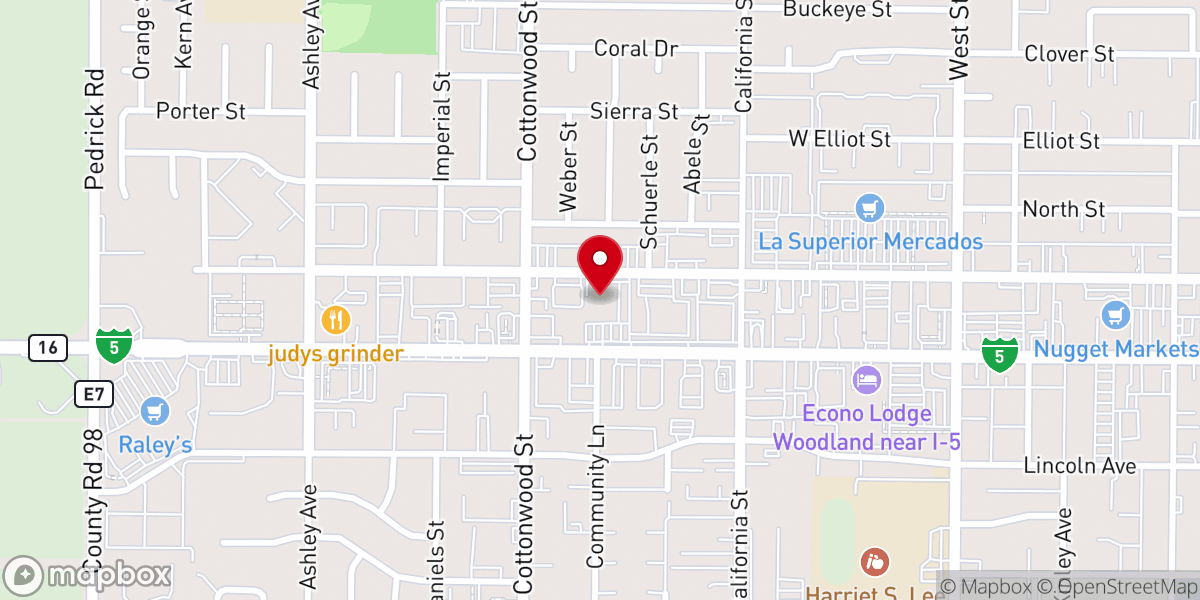 Map showing location of San Bruno Bowling Center